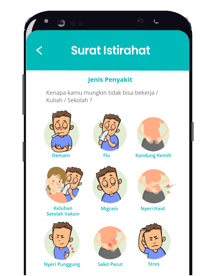 jawab pertanyaan surat sakit